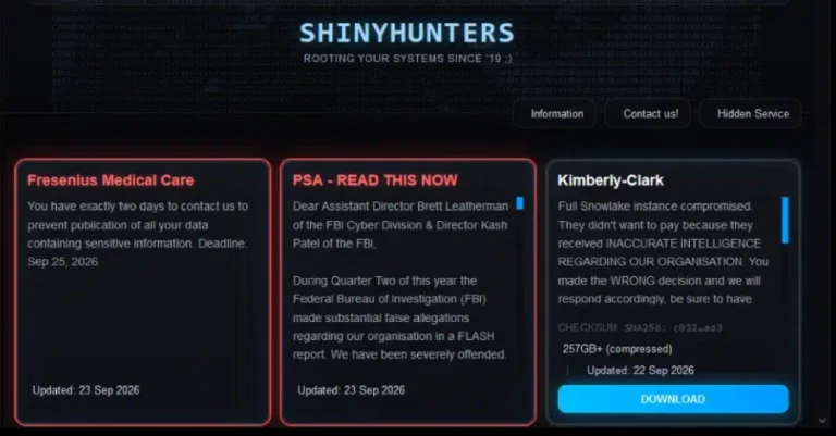 ShinyHunters declares FBIJobs.gov recruitment portal infiltration